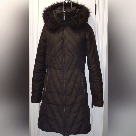 RW&Co Chocolate colored downfilled winter coat - Picture 6 of 6